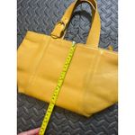 Coach Vintage ‎ SOHO Waverly Buckle Bag Leather 4133 Yellow Chamois Hand Bag Photo 11