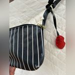 L by Betsey Jhonson Elegant White and Black Striped Women's Bag Photo 2
