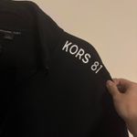 Michael Kors Black Quarter Zip Long Sleeve Pullover Sweater Photo 3