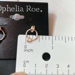 Ophelia Roe Rose Gold Hoop And Heart Earrings Photo 4