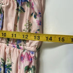 ZARA halter crop top Light pink floral print Deep V Ruching NWT XL Feminine Photo 5