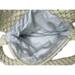 Vintage Boho Macrame Ivory Cream Crochet Woven Knit Hand Bag Purse Hippie Photo 7