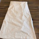 ZARA Viral Strapless Faux Leather Dress Cream Minimalist Midi Blogger Fave Sexy Photo 13