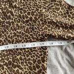 Garnet Hill Merino Wool Cardigan Sweater Women S Cheetah Animal Print Button Photo 6