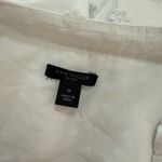 Ann Taylor Embroidered Floral White Button-Down Dress Photo 5