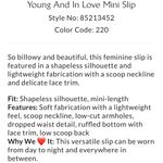 Free People Young And In Love Mini Slip in Gothic Grape Purple Size XS NWT Photo 2