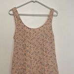 American Eagle  Scoop Neck Mini Slip Dress Light Baby Pink Ditsy Floral Cutout M Photo 3