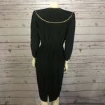 Jonathan Martin Vintage Silk black & gold dress with large round collar size 8 Photo 8