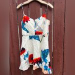 Banana Republic  Floral Dress Ivory Linen Blend Size 2 Photo 1