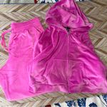 Victoria's Secret Victoria Secret 2pc Pink Velour On Point Track Set Joggers Cropped Hoodie XL/ LG Photo 14