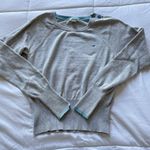 American Eagle Vintage 90s Y2K  Womens Size Large Gray Blue Crew Neck Sweater Photo 0