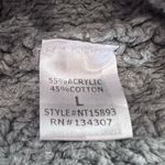 Lumière Lumiere textured gray knit sweater size large Photo 7