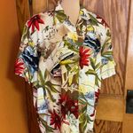 Vtg 90s Tropical flowers vacation shirt Size 18 Photo 6