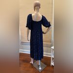 True Craft  Navy & White Midi Dress With Slit Photo 2