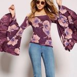 Free People Birds of Paradise Wine Color Top Photo 0
