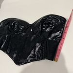 Tiger Mist  faux patent leather bustiere corset, black, size XS, NWOT Photo 11