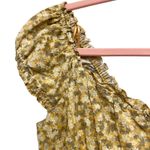 ZARA  Yellow Ditsy Floral Smocked Mini Dress Size XS‎ Photo 3