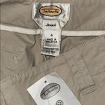 Talbots  Wide Leg Crop Chino Pants Khaki Tan Women’s 4 Stretch Cotton Photo 3