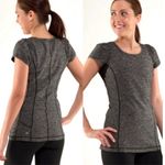 Lululemon Run: Back On Track Short SleeveTech
Heathered Black Size 4 Photo 1