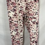 Marika Floral Patterned Athletic Leggings Size Medium Pink Photo 0