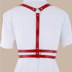 Red Underbust Double Harness Belt New Photo 2