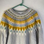 Tabitha Webb  Womens Gray Fair Isle Wool Blend Sweater XL Extra Large‎ Knit Top Photo 1