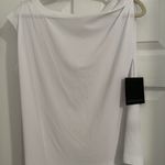 Norma Kamali X Revolve Drop Shoulder Top in White Photo 4