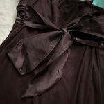 Y2K brown and turquoise dress with handkerchief hem and a bow in the back Blue Photo 1