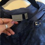 Athleta Women’s Small Blue Tie Dye Catalina Hooded Full Zip UPF Jacket Photo 3