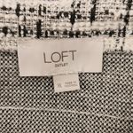 Loft  Black and White Button-up Tweed Sleeveless Shift Dress Size XL Photo 7