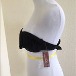 Arizona Jeans Arizona Black Tassel Tie Back Bikini Top Photo 1