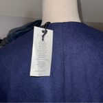 NWT KISUA AFRICA WOMEN’s Size Large Zip Front Short Sleeve Navy And Cream Blue Photo 3