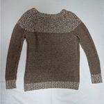 Fate Clairina women’s texture Beige and Cream Crew Neck pullover Sweater size SM Tan Photo 8