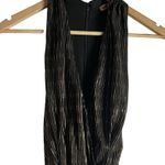 Hutch Tali Black Striped Surplice Wide Leg Jumpsuit Size 10 Photo 4