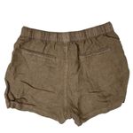 C&C California  Women's Brown High Rise Elastic Waist Drawstring Mini Shorts Sz S Photo 1