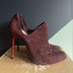 Christian Louboutin NIB Duegueclina 100 Veau Velours Booties In Plum Sz 37 Photo 3