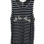 William Rast by Justin Timberlake Navy White Striped Racerback Tank Top Womens M Photo 7