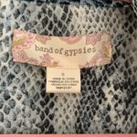 Band of Gypsies Blue Snake Print Unstructured Blazer-size Small Photo 3