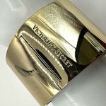 Victoria's Secret  gold tone and rhinestone wide bangle bracelet Photo 2