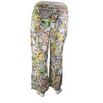 Maeve NEW Anthropologie  Boho the Brooklyn Ceramic Tile Wide Trousers Pants Sz L Photo 1