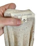 Micaela Greg Speckled Fine Knit Oatmeal Tunic Sweater Dress Size M Photo 7