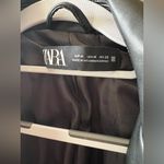 ZARA  Black faux Leather Jacket Photo 2