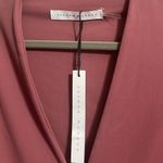 Susana Monaco NWT  Deep V Cut Out Long Sleeve Dress in Lipstick Photo 3