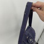 Hype Blue/Purple Leather Buckle Shoulder Bag Y2k Style Blue Photo 6