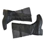 Teva  De La Vina Wool Boot Tall 1005190 Riding Boots Black Leather Gray Women's 7 Photo 3