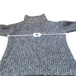 J.Crew Point Sur Turtleneck Sweater Women’s Size Small Blue White Marled Chunky Photo 5