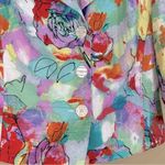 Investments Petites Colorful Linen Blend 3/4 Sleeve Jacket Blazer 12P Photo 2