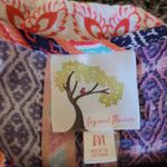 Anthropologie  FIG AND FLOWER HI LOW TUNIC BOLD FLORAL BOHO PRINTED BLOUSE M Photo 14