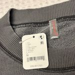 Free People NEW! MOVEMENT Back Me Up MEDIUM Dark Shadow Gray Sweatshirt Relaxed Photo 3