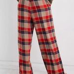 Aerie Red Plaid Flannel Lounge Pajama Pants Photo 5